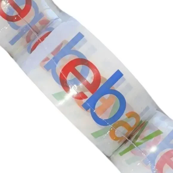 EBAY BRANDED PACKING TAPE 6 ROLL LOT CLEAR SHIPPING MAILING SUPPLIES NEW - Picture 1 of 3